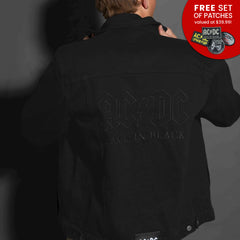 AC/DC - Back In Black - Black Tar Unisex Denim Jacket