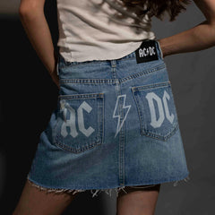 AC/DC - Womens Indigo Denim Skirt
