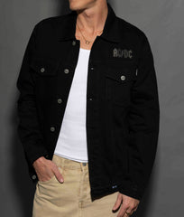 AC/DC - Back In Black - Black Tar Denim Jacket