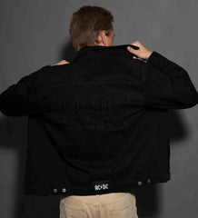 AC/DC - Back In Black - Black Tar Denim Jacket