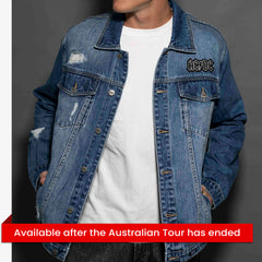 AC/DC - High Voltage - Dark Indigo Unisex Denim Jacket