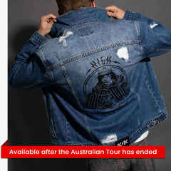AC/DC - High Voltage - Dark Indigo Unisex Denim Jacket