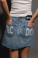 AC/DC - Womens Indigo Denim Skirt