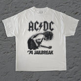 AC/DC - 74 Jailbreak - White Vintage T-shirt