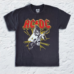 AC/DC - Angus Spark - Black Vintage T-shirt