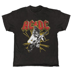 AC/DC - Angus Spark - Black Vintage T-shirt