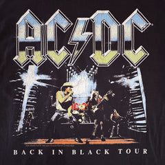 AC/DC - Back in Black Onstage - Black T-shirt