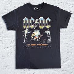 AC/DC - Back in Black Onstage - Black T-shirt