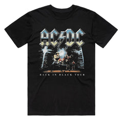 AC/DC - Back in Black Onstage - Black T-shirt