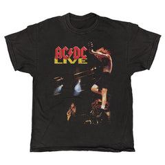 AC/DC - Live Photo - Black Vintage T-shirt