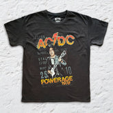 AC/DC - Powerage 78 - Black Vintage T-shirt