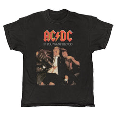 AC/DC - If You Want Blood - Black Vintage T-shirt