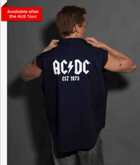 AC/DC - Est 1979 - Navy Workshirt - Cut-off Sleeves