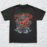 Alchemy England - Hellbound - Black Garment-dyed T-shirt
