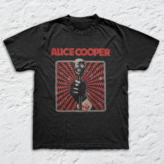 Alice Cooper - Skull Cane - Black Garment-dyed T-shirt