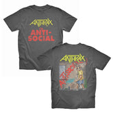 ANTHRAX - I'm Anti-Social - Faded Black T-shirt
