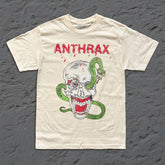 Anthrax - Skull Snake - Cream T-shirt