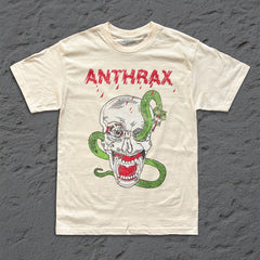 Anthrax - Skull Snake - Cream T-shirt