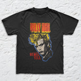 Billy Idol - Rebel Yell - Black Garment-dyed T-shirt
