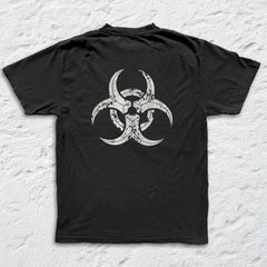 Biohazard - Gasmask - Black Garment-dyed T-shirt