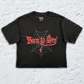 Blackcraft - Born to Sin - Womens Black Crop