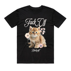 Blackcraft - F Off Cat - Black T-shirt
