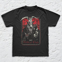 Blackcraft - Hellcat Club - Black Garment-dyed T-shirt