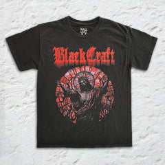 Blackcraft - Stained Glass - Black Vintage T-shirt
