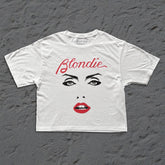 Blondie - Face - Womens White Crop