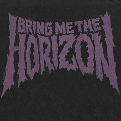 Bring Me The Horizon - Reaper Cartoon - Black Garment-dyed T-shirt