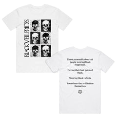 Black Veil Brides - Knives & Pens Lyrics - White T-shirt