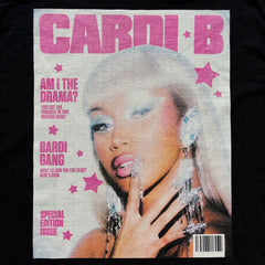Cardi B - Magazine Cover - Black T-shirt