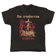 The Cranberries - Zombie Cross - Black Vintage T-shirt