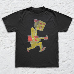 Crowded House - Euro Tour '82 - Black Garment-dyed T-shirt