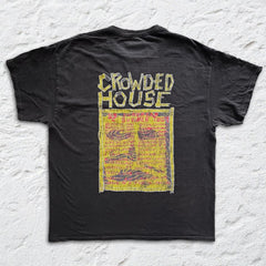 Crowded House - Euro Tour '82 - Black Vintage T-shirt
