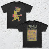 Crowded House - Euro Tour '82 - Black Garment-dyed T-shirt