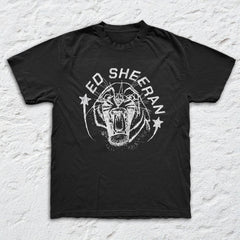 Ed Sheeran - Tiger - Black Garment-dyed T-shirt