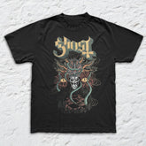 Ghost - Devil Snake - Black Garment-dyed T-shirt