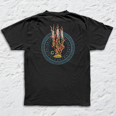 Ghost - Scroll and Seal - Black Garment-dyed T-shirt