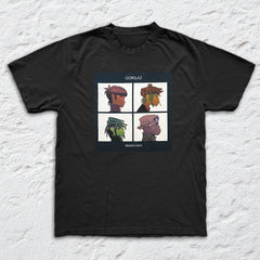Gorillaz - Demon Dayz - Black Garment-dyed T-shirt