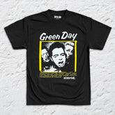 Green Day - Nimrod Tracklist - Black Garment-dyed T-shirt