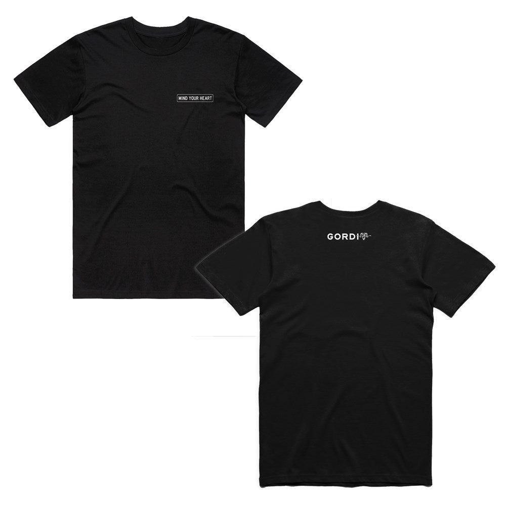 Gordi Mind Your Heart Blk T-shirt Official Merchandise Store