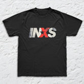 INXS - OG Logo - Black Garment-dyed T-shirt
