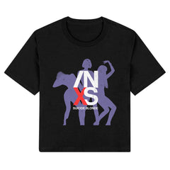 INXS - Suicide Blonde - Womens Black Crop