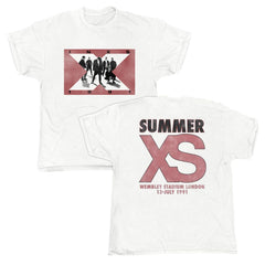 INXS - Wembley 1991 - White Vintage T-shirt