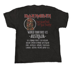 Iron Maiden - Unleash Tour - Black Vintage T-shirt