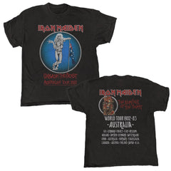 Iron Maiden - Unleash Tour - Black Vintage T-shirt
