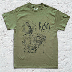 Korn - Got the Life - Faded Army T-shirt