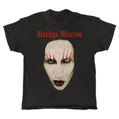 Marilyn Manson - Hollywood Face - Black Vintage T-shirt