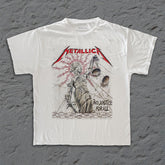 Metallica - AJFA Barbed - White Vintage T-shirt
